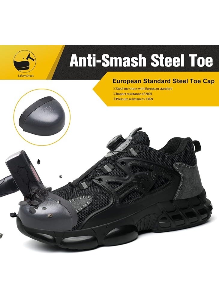 Sky View Steel Toe Shoes for Men Women Lightweight Comfortable Work Sneakers Composite Toe Shoes Safety Tennis Sneakers for Long Shifts, Puncture Proof, Industrial wear - Image 2